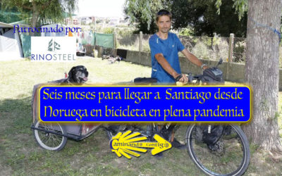 Siete meses para llegar a Santiago desde Noruega en bici en plena pandemia