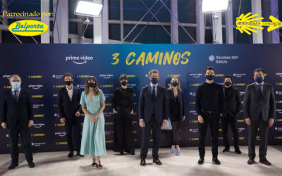 Feijóo se refiere a la serie ‘3 Caminos’, la primera serie internacional sobre el Camino de Santiago y la gran producción audiovisual del Xacobeo 2021-2022, como «la mejor carta de presentación de Galicia»