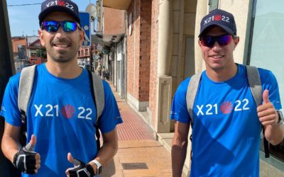 Charles y Brais Abelenda cumplen la promesa y hacen el Camino de Santiago en dos días