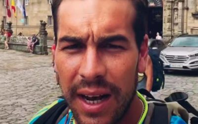 Mario Casas termina el Camino de Santiago tras 260 kilómetros