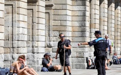 Prohíben comer y beber en la Plaza do Obradoiro